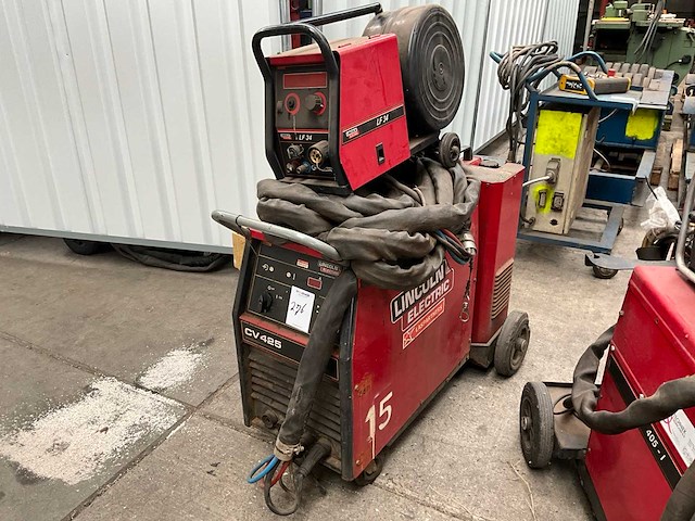 Lincoln electric cv 425 / lf 34 mig lasapparaat - afbeelding 1 van  11