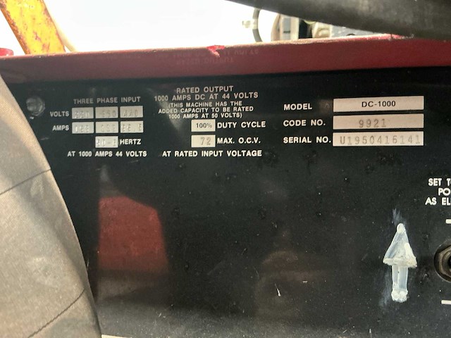 Lincoln electric idealarc dc-1000 op lasapparaat - afbeelding 11 van  11