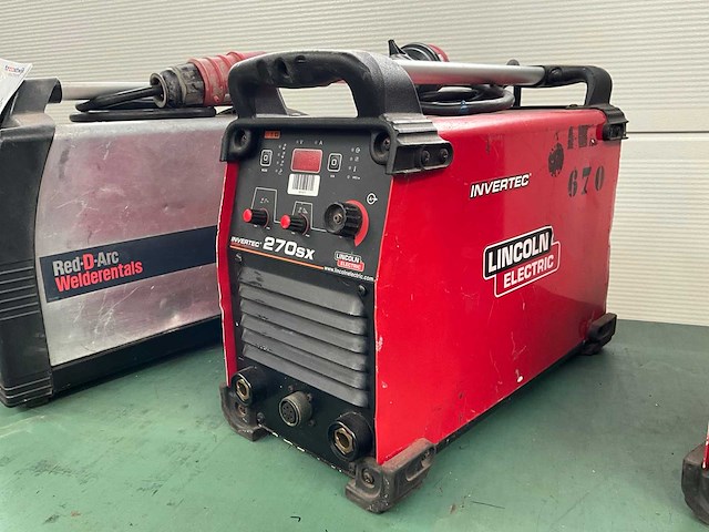 Lincoln electric invertec 270sx elektrode lasapparaat - afbeelding 1 van  7