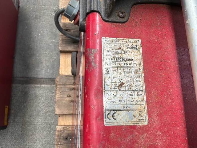 Lincoln electric invertec 270sx tig-lasmachine - afbeelding 5 van  5