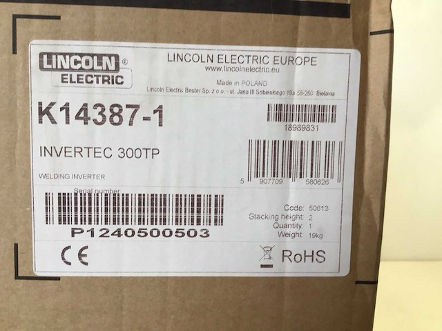 Lincoln electric invertec 300tp tig lasapparaat 2026 - afbeelding 3 van  4