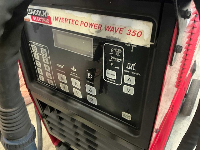 Lincoln electric invertec power wave 350 mig lasapparaat - afbeelding 5 van  7