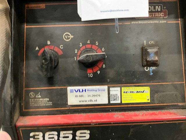 Lincoln electric powertec 365s / lf24m / cool arc 25 mig lasapparaat - afbeelding 10 van  12
