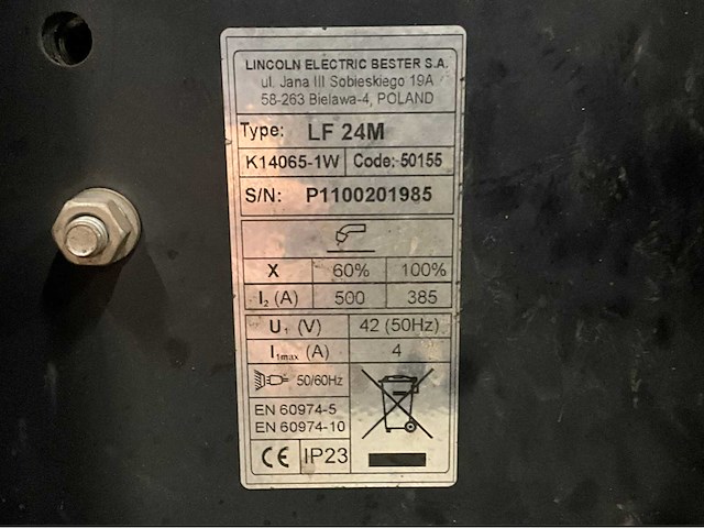 Lincoln electric powertec 365s / lf24m / cool arc tm25 mig lasapparaat - afbeelding 4 van  13