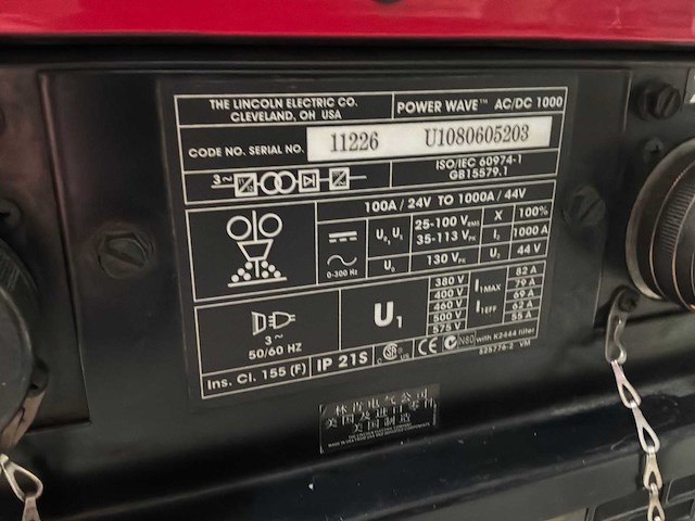 Lincoln electric powerwave ac/dc 1000 automatische onderpoederlasinstallatie (saw) - afbeelding 14 van  14