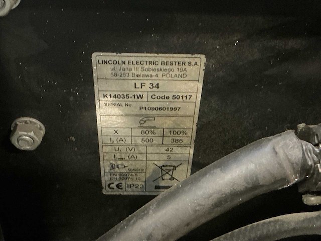 Lincoln idealarc cv420 mig lasapparaat - afbeelding 9 van  20