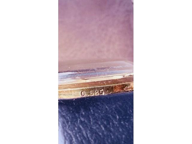 Lincoln ''illinois watch co.'' 14kt gouden herenhorloge - afbeelding 4 van  6