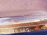 Lincoln ''illinois watch co.'' 14kt gouden herenhorloge - afbeelding 4 van  6