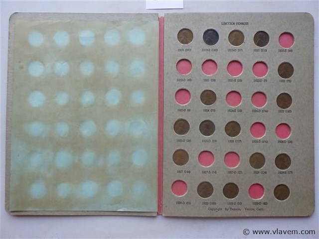 Lincoln pennies (onvolledige album) amerika - afbeelding 3 van  4