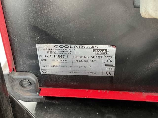 Lincoln speedtec 500s lasapparaat - afbeelding 9 van  9