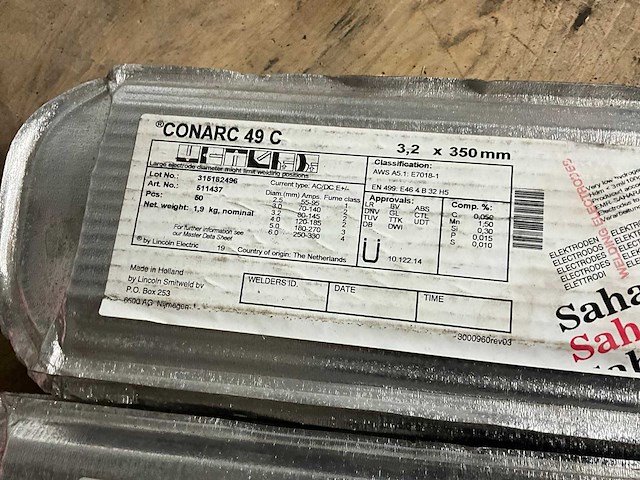 Lincon electric conarc 49 c 3.2x350 mm las elektrode (300x) - afbeelding 2 van  3