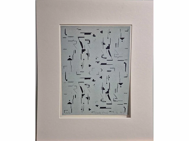 Linda vonk - zeefdruk - 60 x 50 - afbeelding 1 van  2