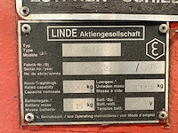 Linde - 1995 - e18p - 3.7m duplex, brede vorkversteller, free-lift, side-shift - vorkheftruck - afbeelding 5 van  8