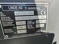 Linde - 2005 - e30/03/600 - vorkheftruck - afbeelding 4 van  33
