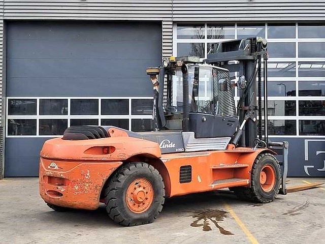 Linde - 2006 - h160d - 16t hefvermogen op 1200mm, 3.7m duplex, vorkversteller, side-shift - vorkheftruck - afbeelding 3 van  10