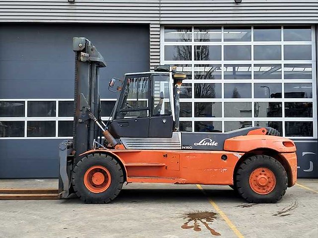 Linde - 2006 - h160d - 16t hefvermogen op 1200mm, 3.7m duplex, vorkversteller, side-shift - vorkheftruck - afbeelding 5 van  10