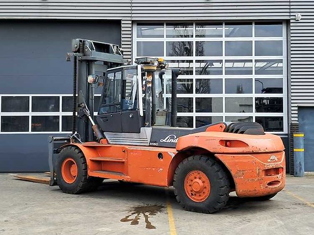 Linde - 2006 - h160d - 16t hefvermogen op 1200mm, 3.7m duplex, vorkversteller, side-shift - vorkheftruck - afbeelding 5 van  5