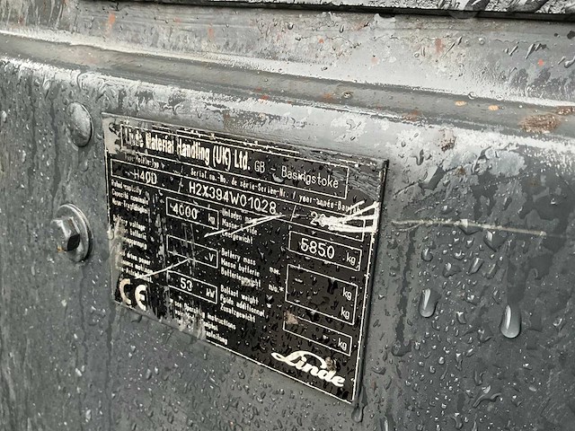 Linde - 2008 - h40-d - vorkheftruck - afbeelding 7 van  7