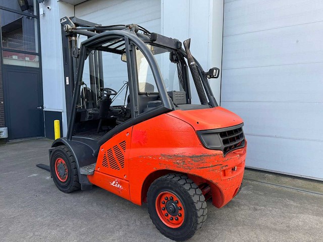 Linde - 2008 - h50d - 5.8m triplex - vorkheftruck - afbeelding 2 van  3