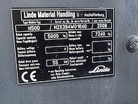 Linde - 2008 - h50d - 5.8m triplex - vorkheftruck - afbeelding 2 van  8
