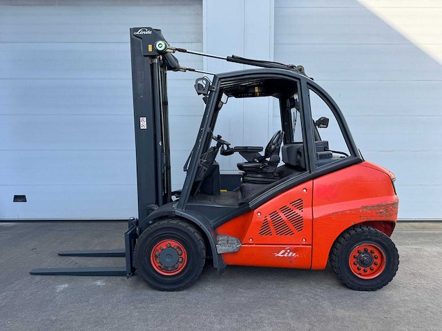 Linde - 2008 - h50d - 5.8m triplex - vorkheftruck - afbeelding 3 van  8