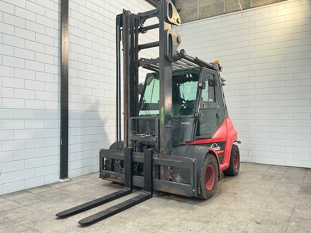 Linde - 2012 - h80d - 4.9m duplex - vorkheftruck - afbeelding 1 van  16