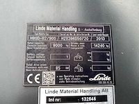 Linde - 2013 - h80d-02/900 - 6.5m triplex, free-lift - vorkheftruck - afbeelding 4 van  12