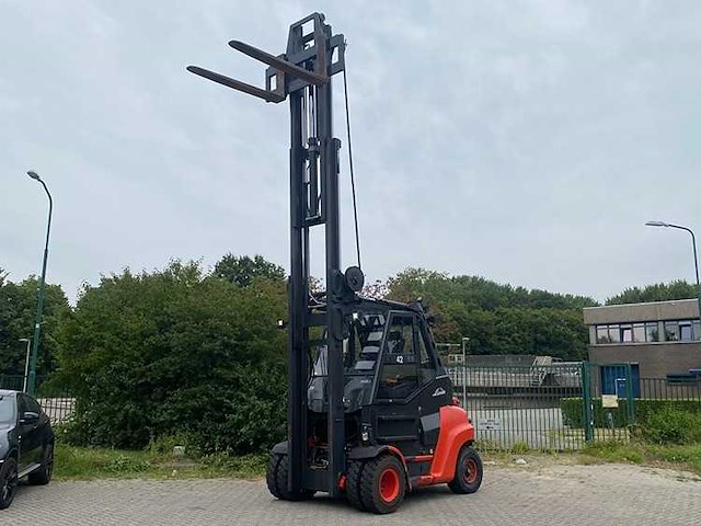 Linde - 2013 - h80d-02/900 - 6.5m triplex, free-lift - vorkheftruck - afbeelding 8 van  12