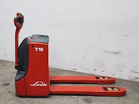 Linde - 2013 - t18 - elektrische palletwagen - afbeelding 4 van  8