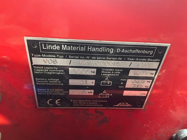 Linde - 2013 - v08-01 - orderpicker - afbeelding 10 van  13