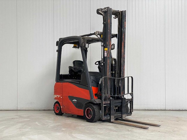 Linde - 2015 - e20ph-02 - 6.07m triplex, free-lift, side-shift - vorkheftruck - afbeelding 1 van  6