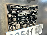 Linde - 2015 - h80 - vorkheftruck - afbeelding 2 van  21