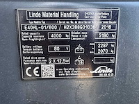 Linde - 2016 - e40hl-01/900 - 4.1m duplex, side-shift, vorkversteller - vorkheftruck - afbeelding 6 van  14