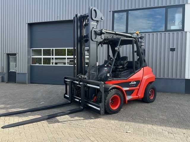 Linde - 2016 - h70d-03 - 4.45m duplex, side-shift, vorkversteller - vorkheftruck - afbeelding 1 van  7
