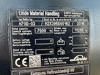 Linde - 2016 - h70d-03 - 4.45m duplex, side-shift, vorkversteller - vorkheftruck - afbeelding 12 van  13
