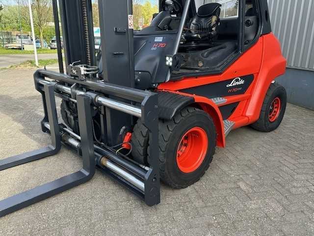 Linde - 2016 - h70d-03 - 4.45m duplex, side-shift, vorkversteller - vorkheftruck - afbeelding 8 van  13