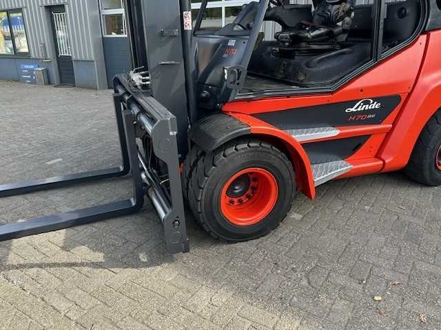 Linde - 2016 - h70d-03 - 4.45m duplex, side-shift, vorkversteller - vorkheftruck - afbeelding 9 van  13