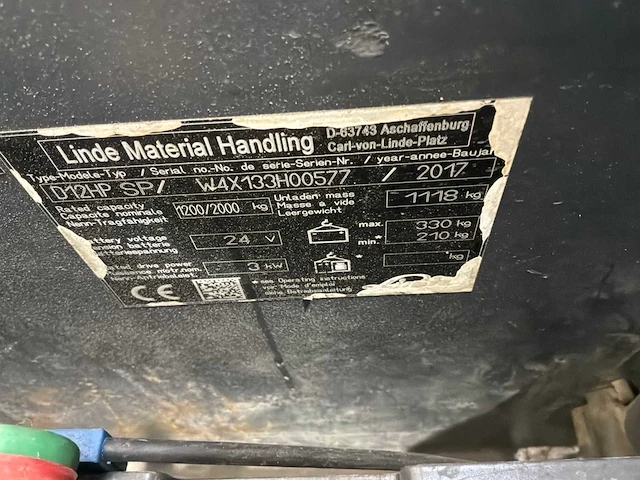 Linde - 2017 - d12hp sp - stapelaar - afbeelding 3 van  15