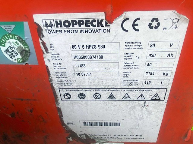 Linde - 2017 - e50hl-01/600 - 5.0m duplex, side-shift - vorkheftruck - afbeelding 8 van  11