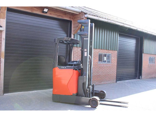 Linde - 2017 - r12b01 - 6.22m triplex, free-lift, side-shift - reach truck - afbeelding 1 van  3