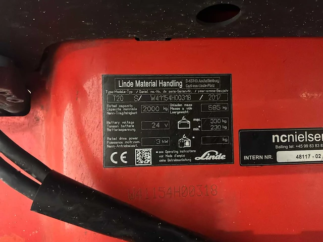 Linde - 2017 - t20s - elektrische palletwagen - afbeelding 7 van  12