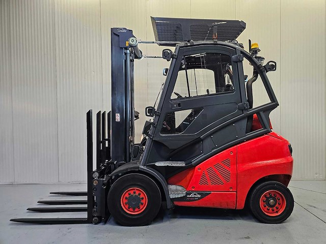 Linde - 2018 - h45t-02 - 5m duplex, free-lift, vorkversteller, side-shift, dichte cabine - vorkheftruck - afbeelding 19 van  25