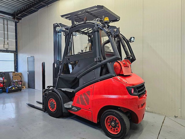 Linde - 2018 - h45t-02 - 5m duplex, free-lift, vorkversteller, side-shift, dichte cabine - vorkheftruck - afbeelding 20 van  25