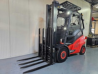 Linde - 2018 - h45t-02 - 5m duplex, free-lift, vorkversteller, side-shift, dichte cabine - vorkheftruck