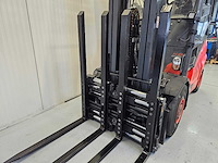 Linde - 2018 - h45t-02 - 6.13m triplex, free-lift, vorkversteller, side-shift, dichte cabine - vorkheftruck - afbeelding 3 van  25