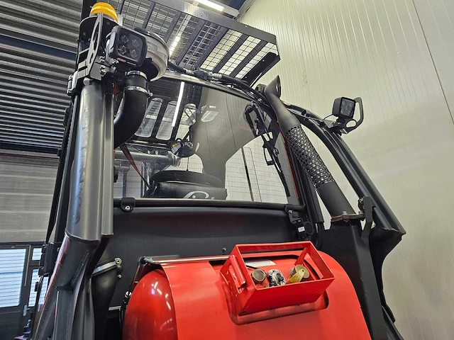 Linde - 2018 - h45t-02 - 6.13m triplex, free-lift, vorkversteller, side-shift, dichte cabine - vorkheftruck - afbeelding 8 van  25