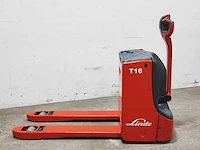 Linde - 2018 - t16 - elektrische palletwagen - afbeelding 3 van  8