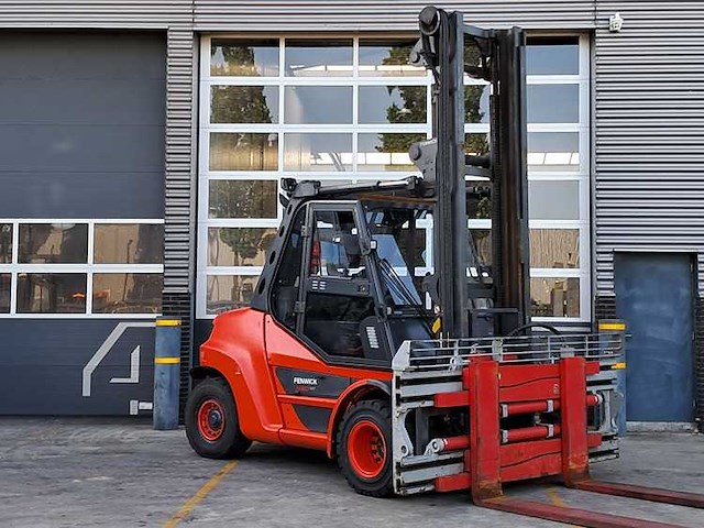 Linde - 2019 - h80d - 5.45m duplex, vorkversteller, side-shift - vorkheftruck - afbeelding 4 van  7