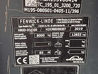 Linde - 2019 - h80d - 5.45m duplex, vorkversteller, side-shift - vorkheftruck - afbeelding 7 van  7
