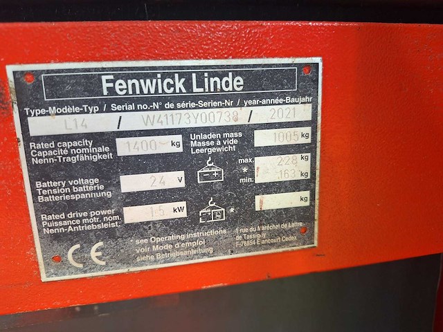 Linde - 2021 - l14 - stapelaar - afbeelding 8 van  10
